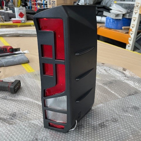 For VW Crafter Rear Light Guards Hammerite Ultimate Matte Black (2018-2025) | Tail Light Protectors