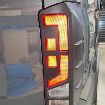 For VW Crafter Rear Light Guards Hammerite Ultimate Matte Black (2018-2025) | Tail Light Protectors