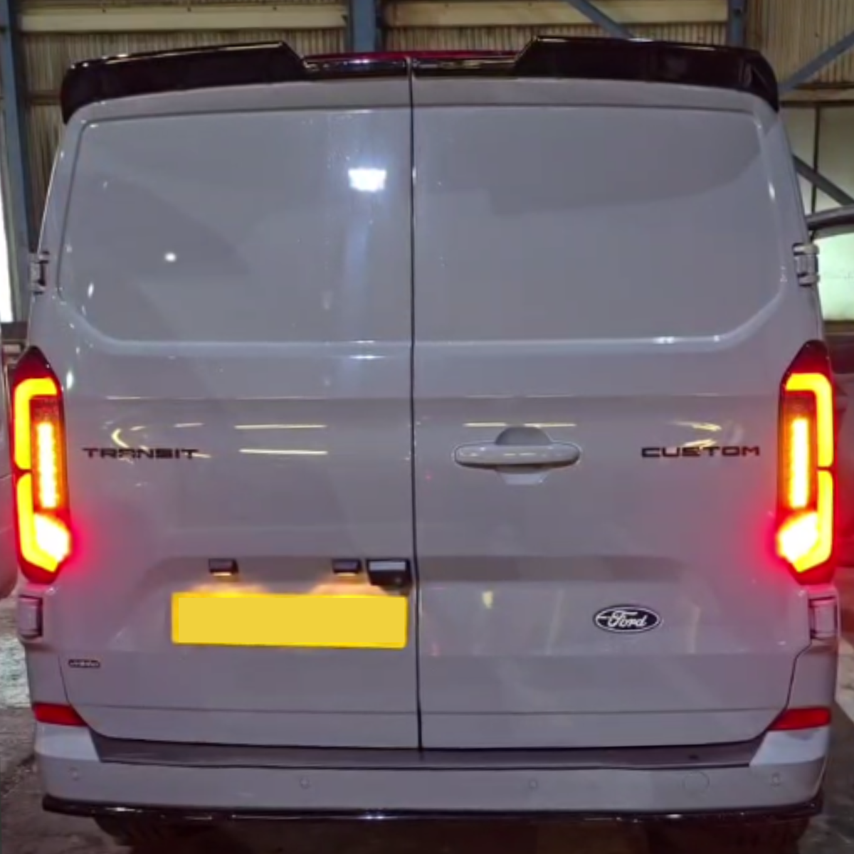 For New Ford Transit Custom 2024-2026 Full LED Rear Lights | Smoked Tail Light Upgrade