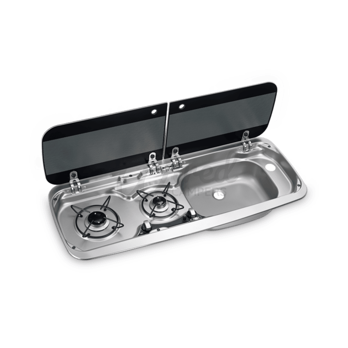 Dometic HSG 2370R (SMEV 9222R) Burner Gas Hob & Right Hand Camper Van Sink - HSG 2370R