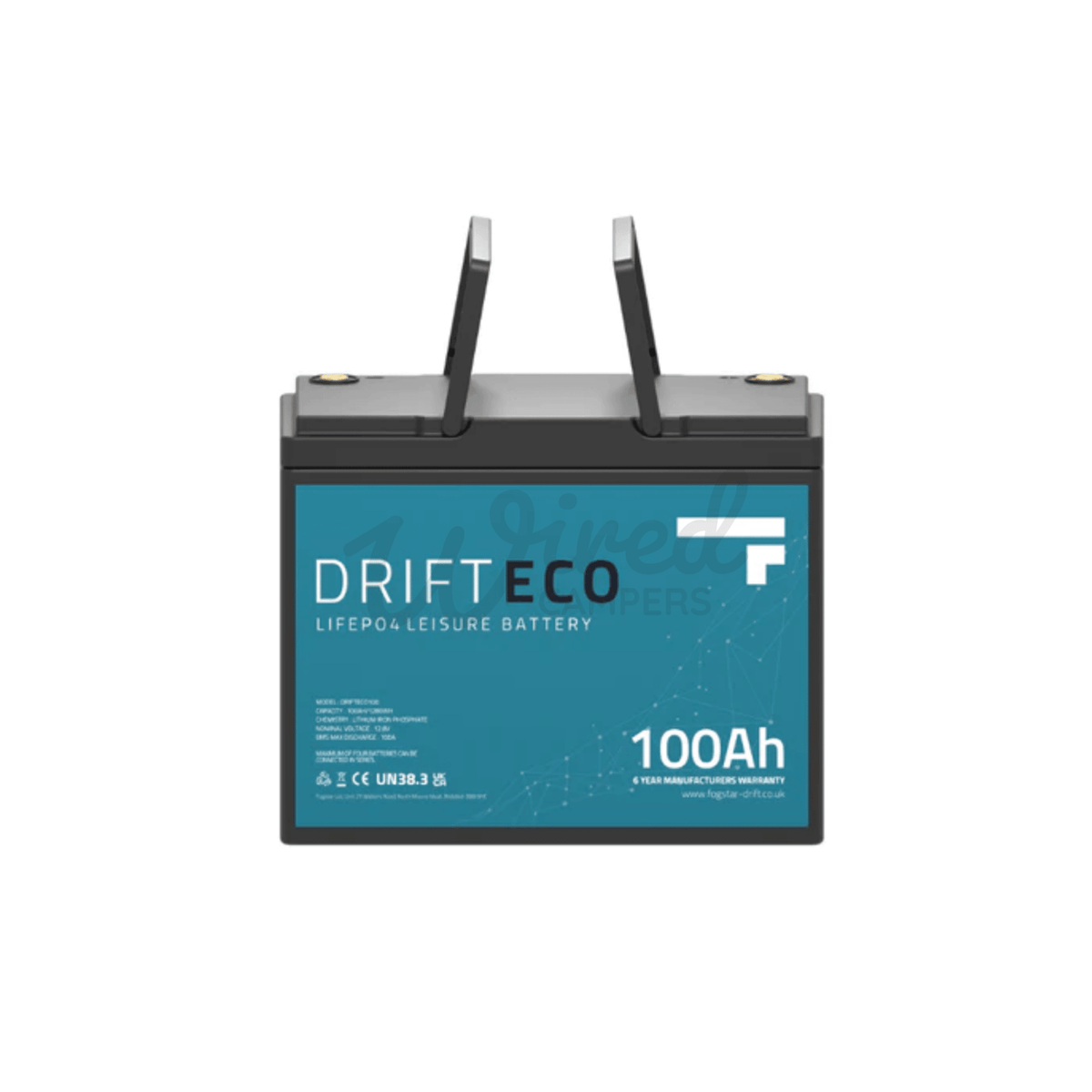 Fogstar Drift ECO 12V 100Ah Bluetooth Lithium LiFePO4 Leisure Battery