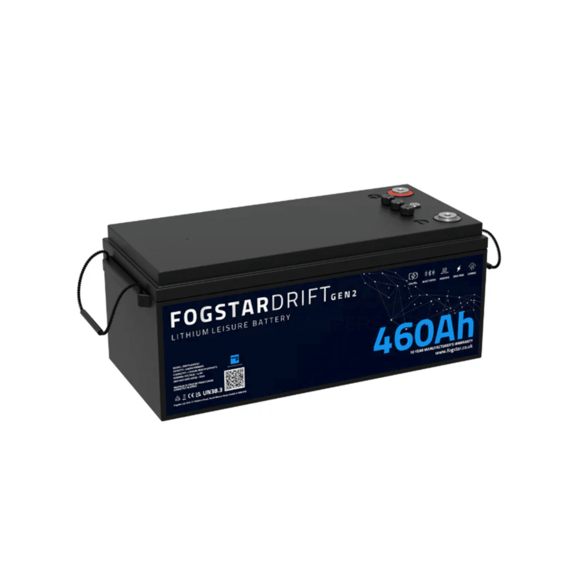 Fogstar Drift Gen2 12V 460Ah Heated Lithium LiFePO4 Leisure Battery With Bluetooth