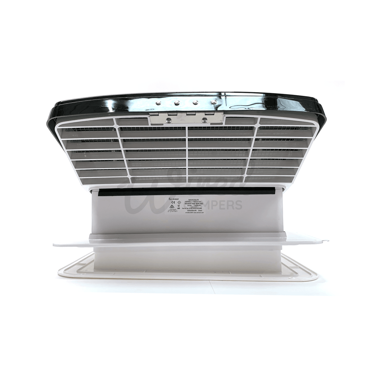 MaxxAir MaxxFan Deluxe Remote Controlled Automatic Roof Fan Vent - Smoked Lid