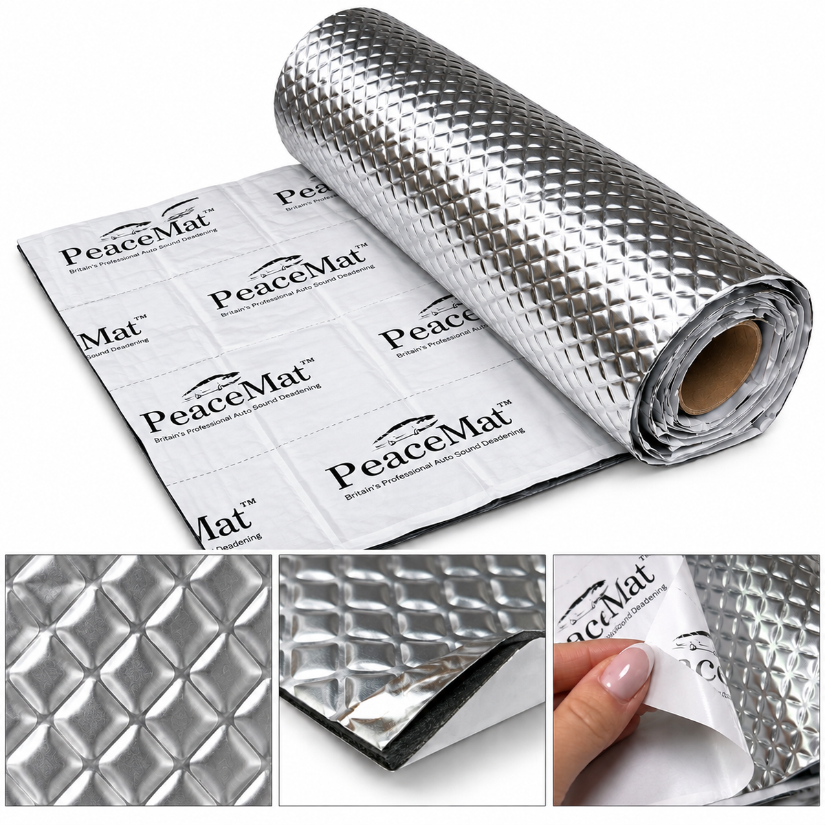 Camper Van Sound Deadening Mat, PeaceMAT XR 4m Roll in Silver
