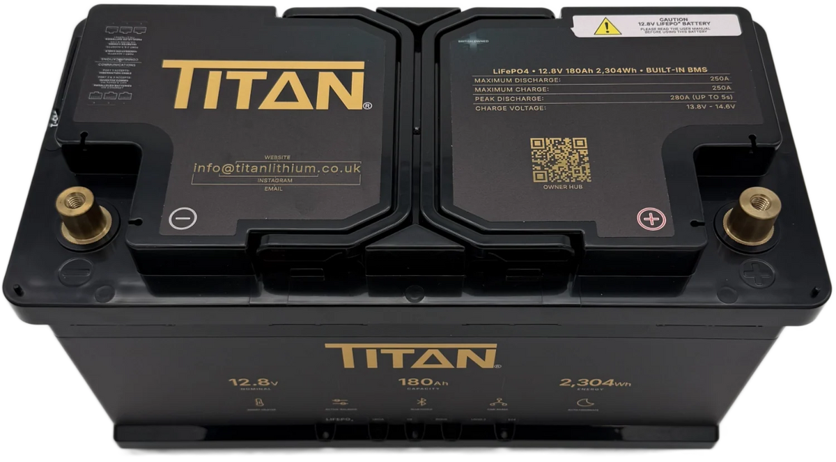 TITAN 12V 180Ah Lithium Leisure Battery (DIN Type 019)