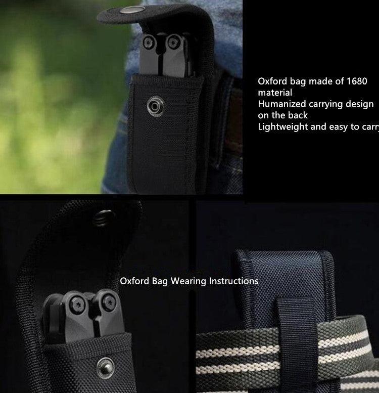 15 in 1 Outdoor Camping Survival Tool, Foldable Multifunctional Pocket Plier