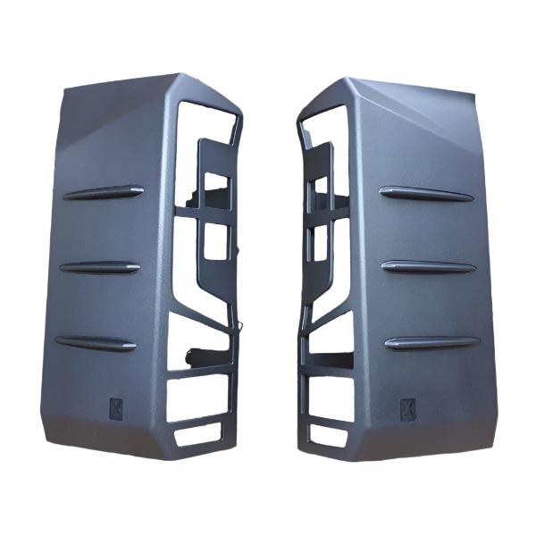 For VW Crafter Rear Light Guards Hammerite Ultimate Matte Black (2018-2025) | Tail Light Protectors