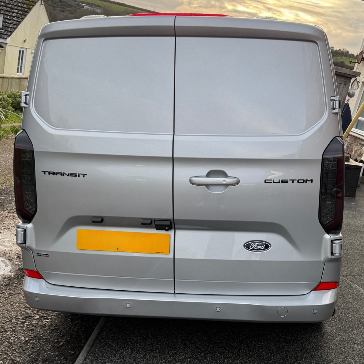 For New Ford Transit Custom 2024-2026 Full LED Rear Lights | Smoked Tail Light Upgrade