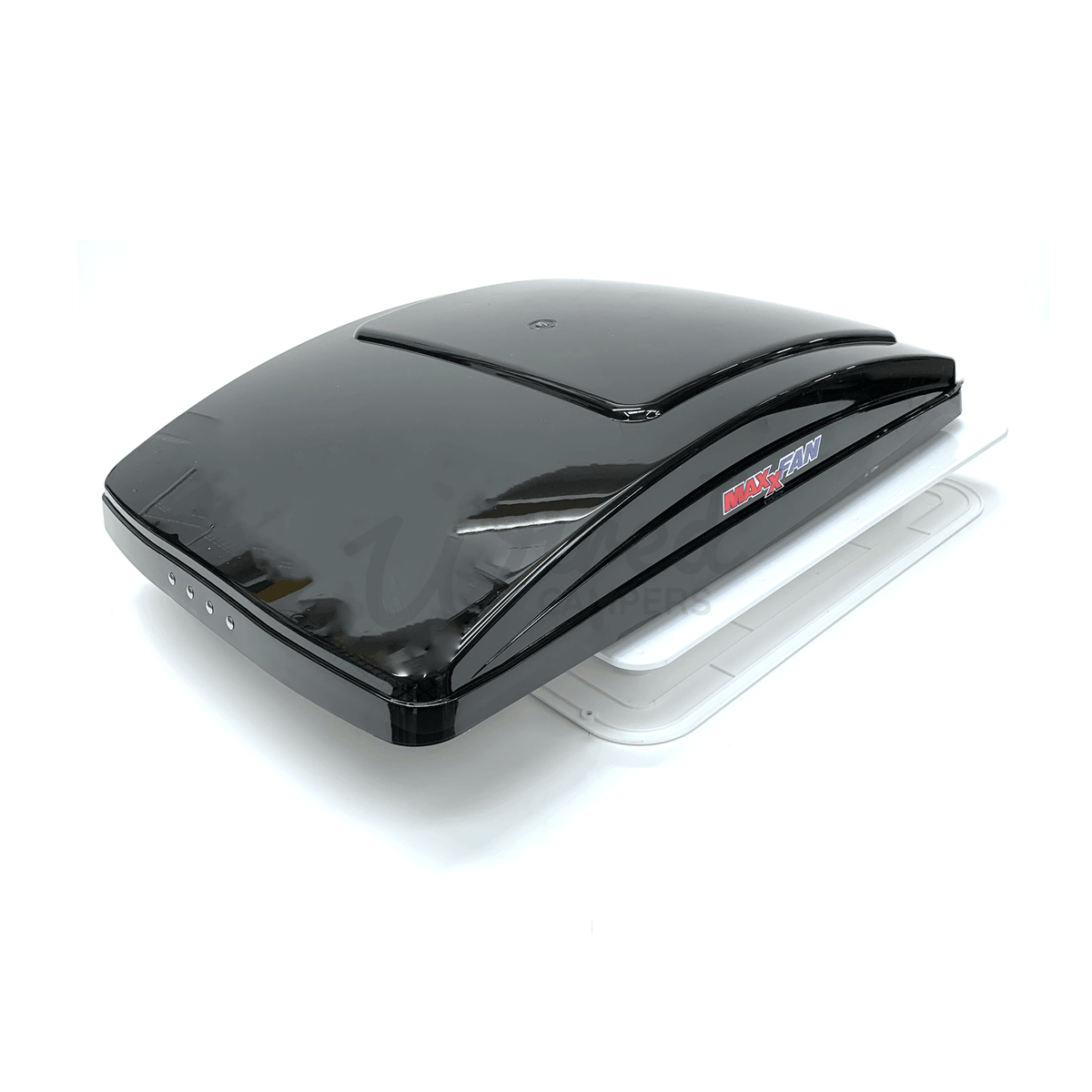 MaxxAir MaxxFan Deluxe Remote Controlled Automatic Roof Fan Vent - Smoked Lid