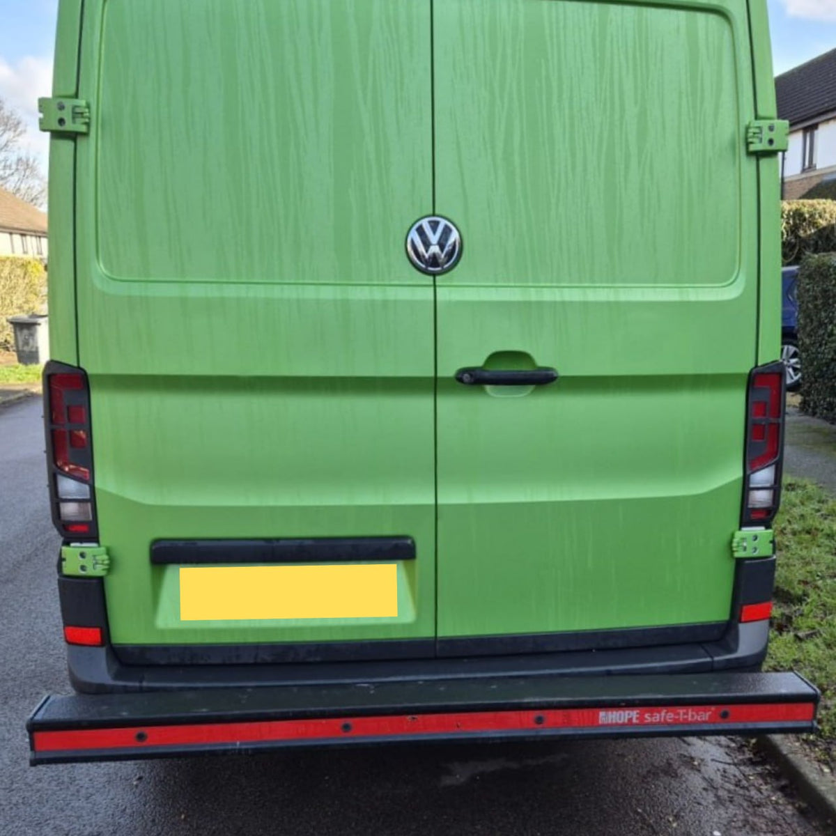 For VW Crafter Rear Light Guards Hammerite Ultimate Matte Black (2018-2025) | Tail Light Protectors