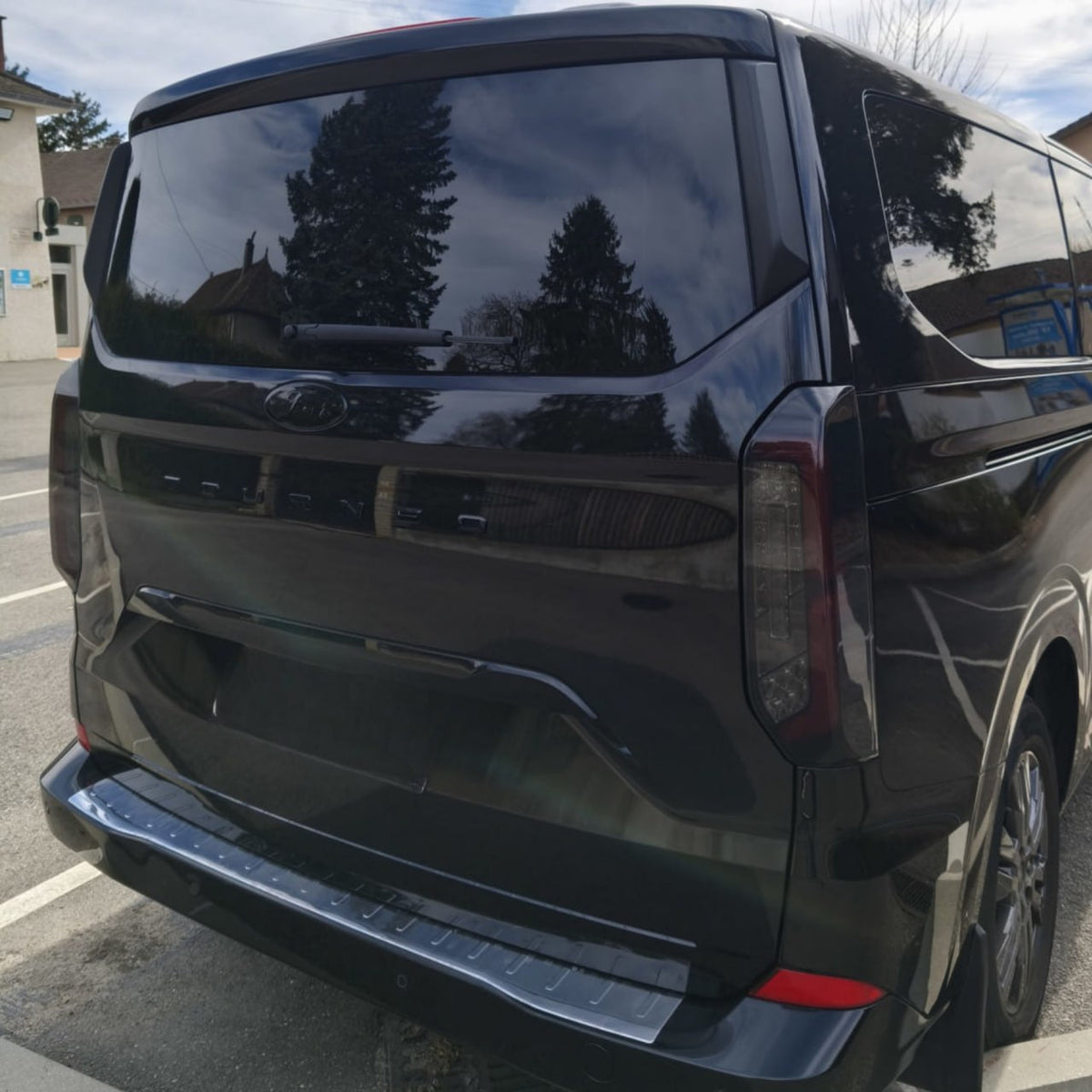 For New Ford Transit Custom 2024-2026 Full LED Rear Lights | Smoked Tail Light Upgrade