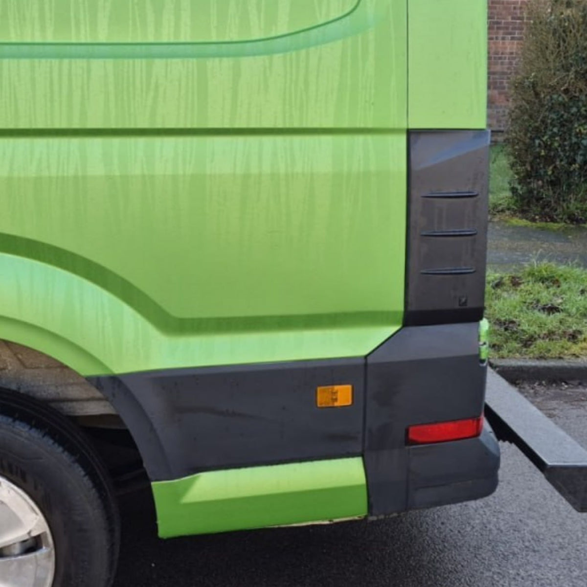 For VW Crafter Rear Light Guards Hammerite Ultimate Matte Black (2018-2025) | Tail Light Protectors