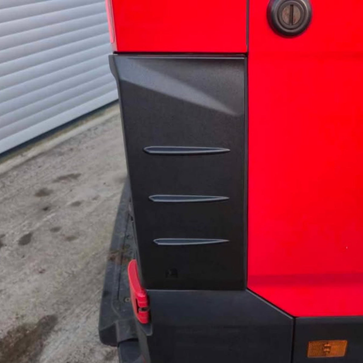 For VW Crafter Rear Light Guards Hammerite Ultimate Matte Black (2018-2025) | Tail Light Protectors